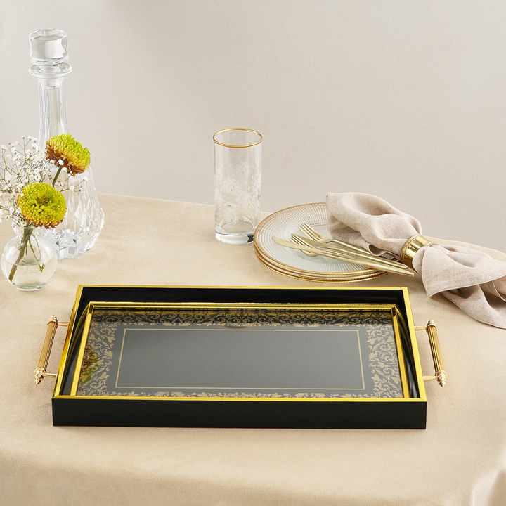 Karaca Nazende Rectangular Tray 49 × 29 cm – Multicolor
