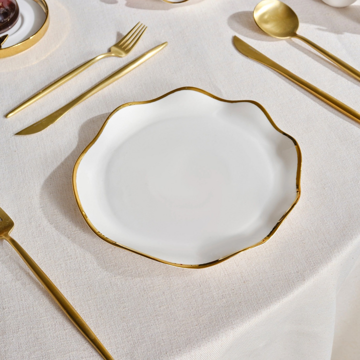 Karaca X Müge Anlı Serving Plate Set – 2 Pieces – Gold