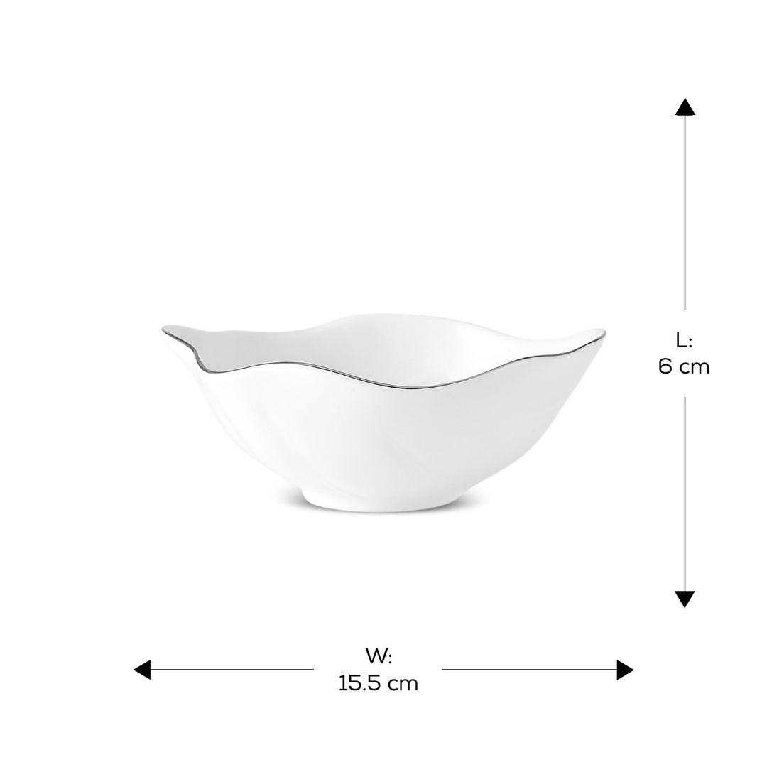 Karaca X Müge Anlı Silver Bowl 15.5 cm – Platinum