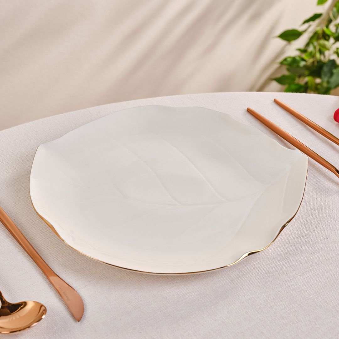 Karaca X Müge Anlı Gold Serving Plate 27 cm