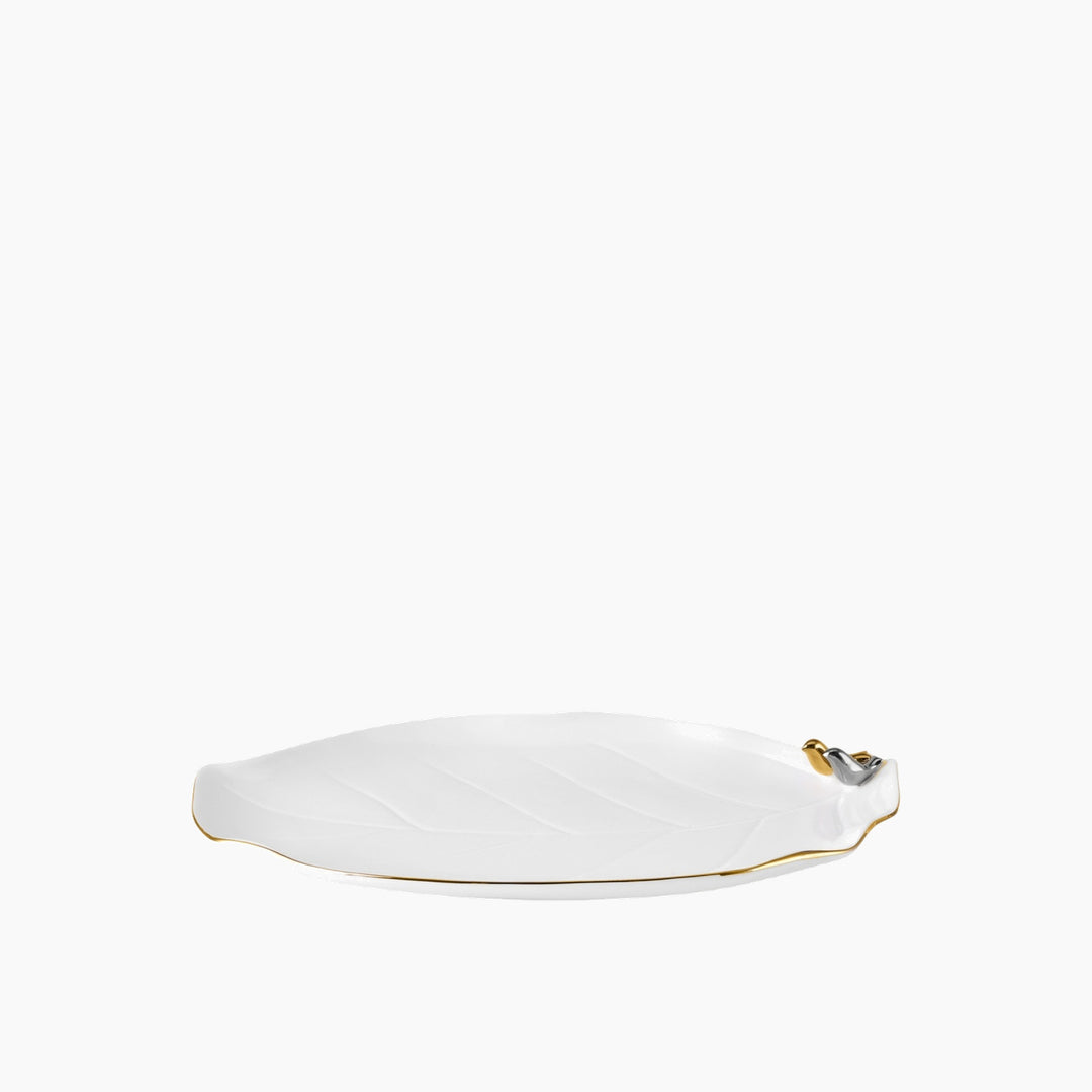 Karaca X Müge Anlı Gold Bird Oval Plate 20 cm – Gold