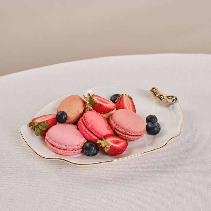 Karaca X Müge Anlı Gold Bird Oval Plate 20 cm – Gold