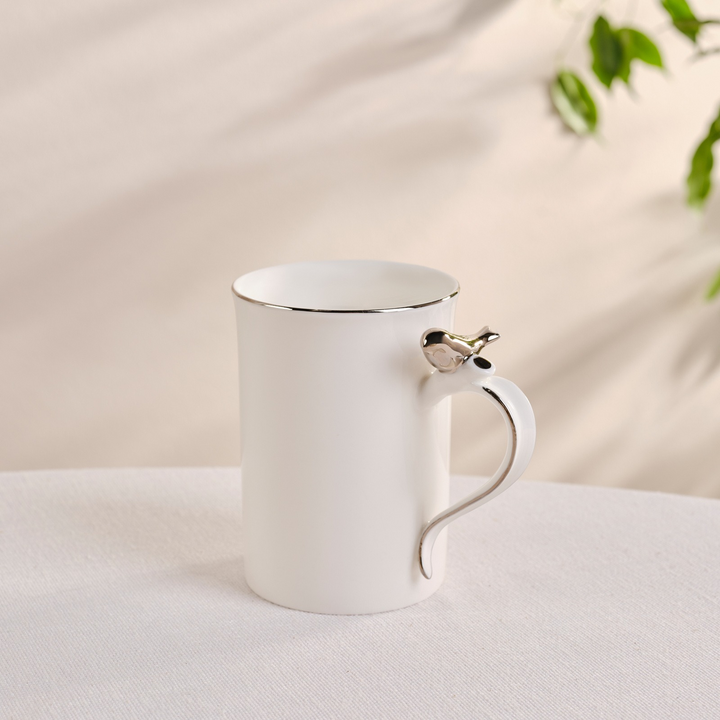Karaca X Müge Anlı Silver Bird Mug 300 ml – Platinum