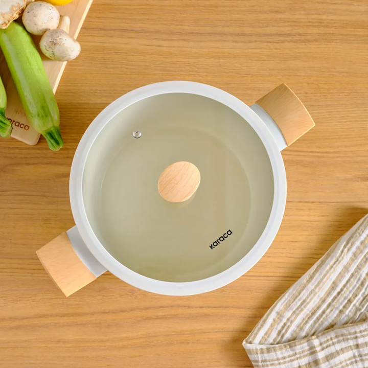 Karaca Swiss Crystal Almond Saucepan - 24 Cm