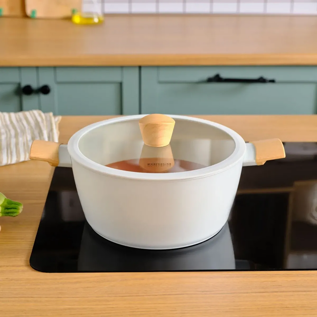Karaca Swiss Crystal Almond Saucepan - 24 Cm