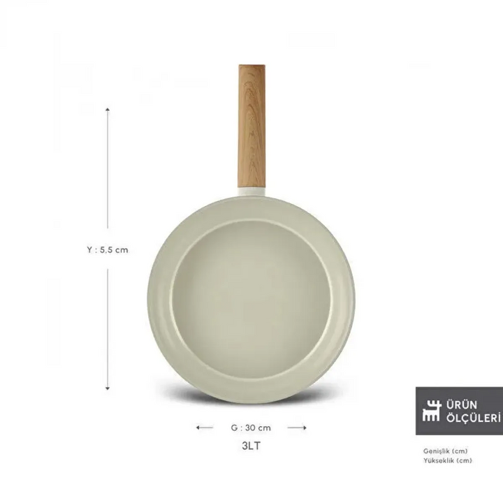 Karaca Swiss Crystal Almond Frying Pan