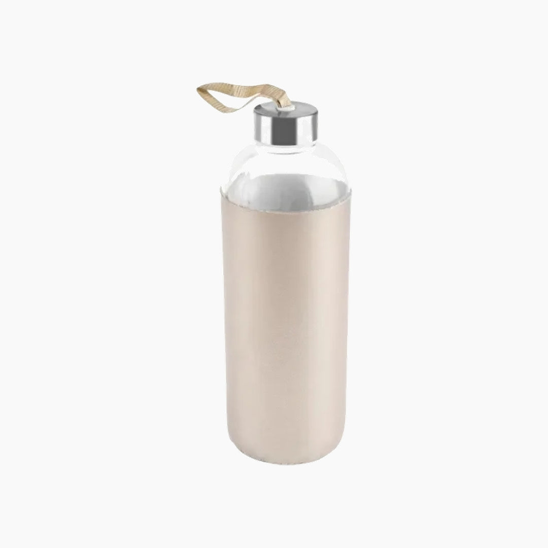 Karaca Leather Glass Water Bottle 1 L