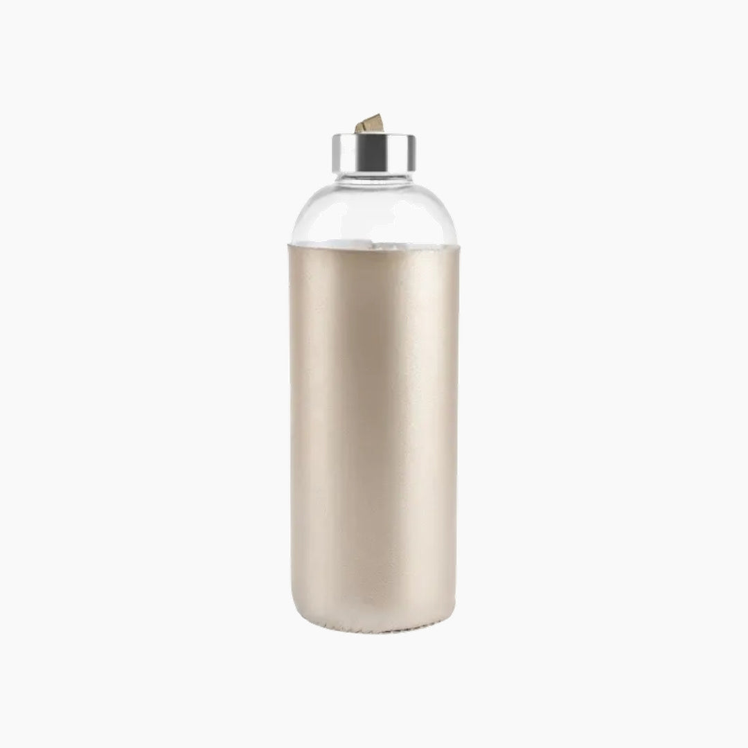 Karaca Leather Glass Water Bottle 1 L