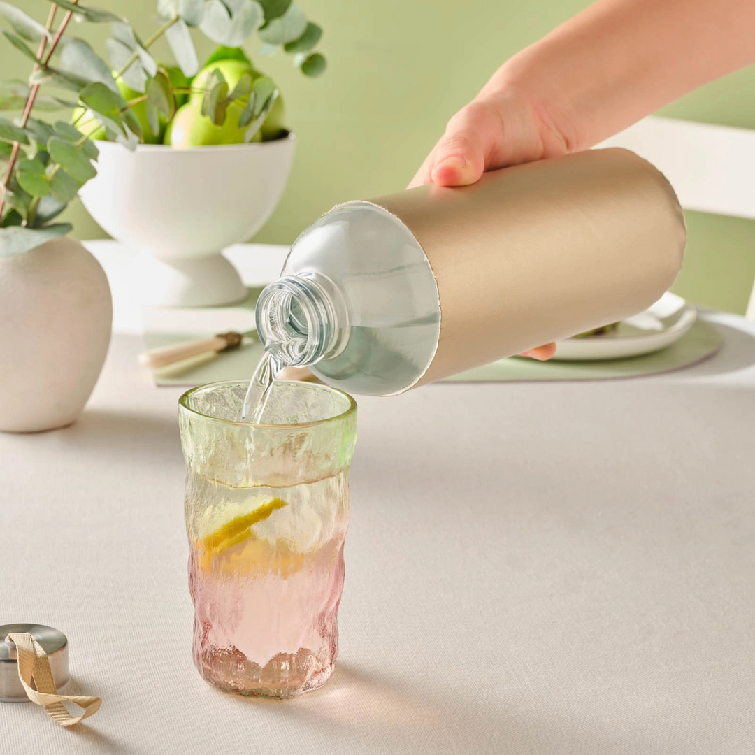 Karaca Leather Glass Water Bottle 1 L