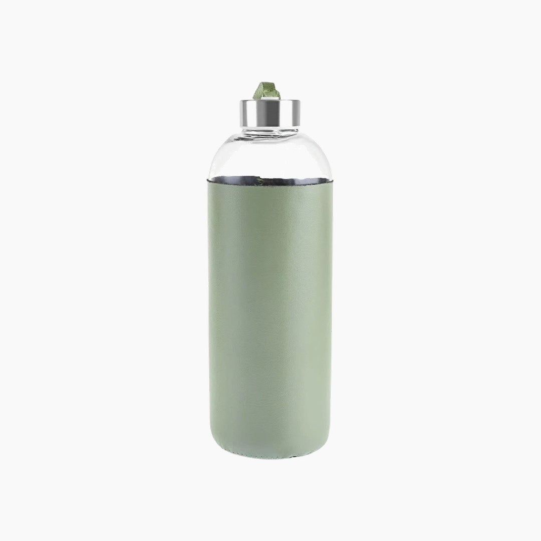 Karaca Leather Glass Water Bottle 1 L