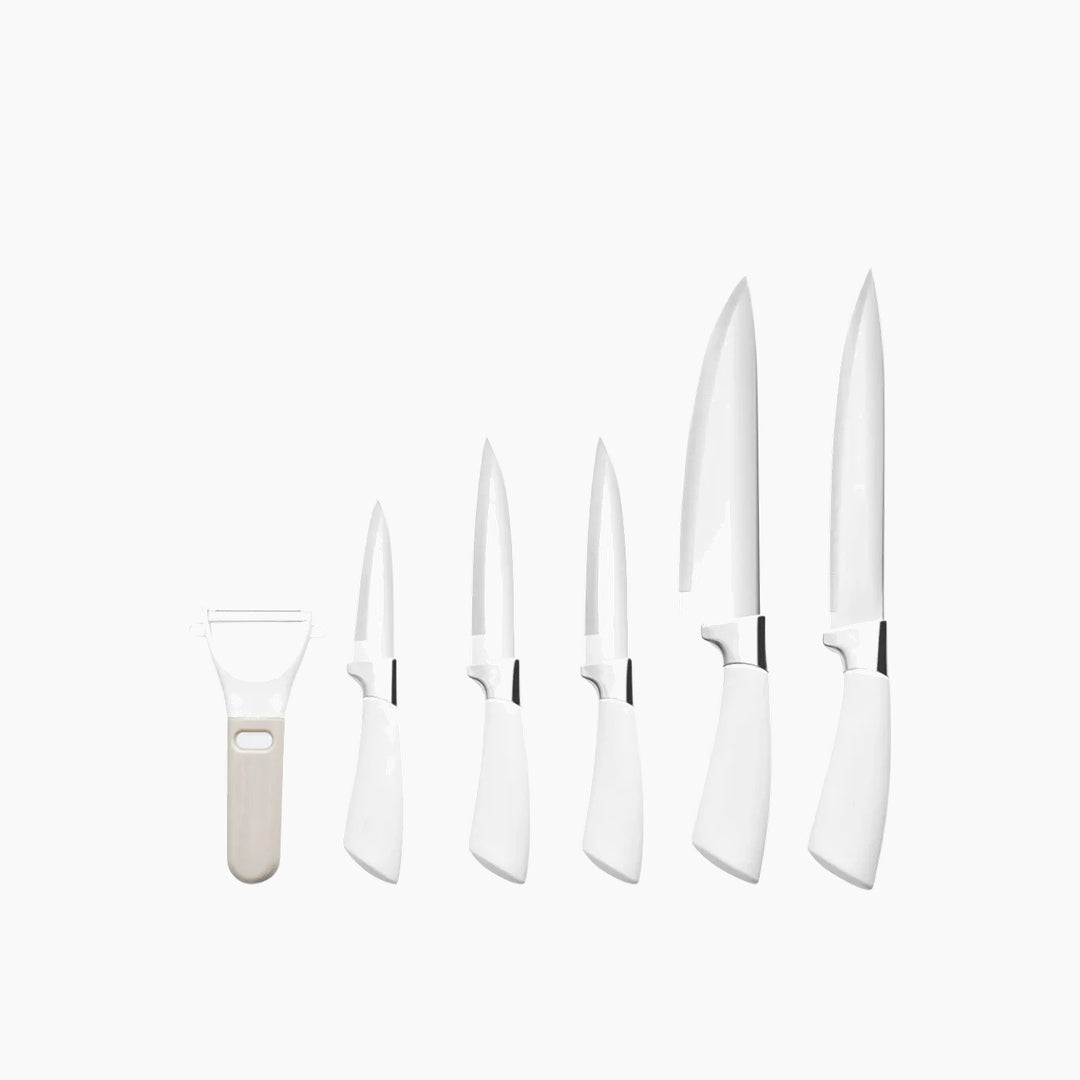 Karaca Mega Force 7-Piece Napkin Holder Set - Cream