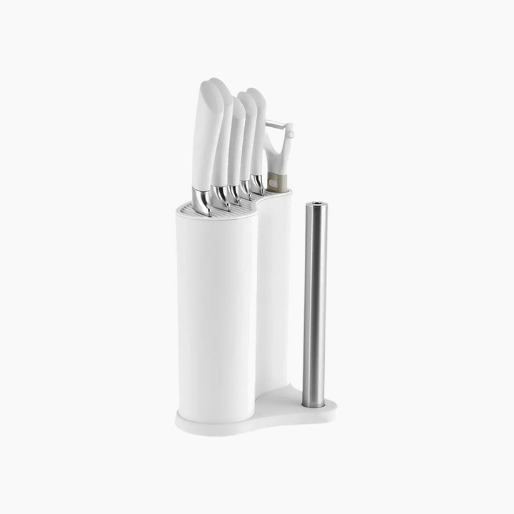 Karaca Mega Force 7-Piece Napkin Holder Set - Cream