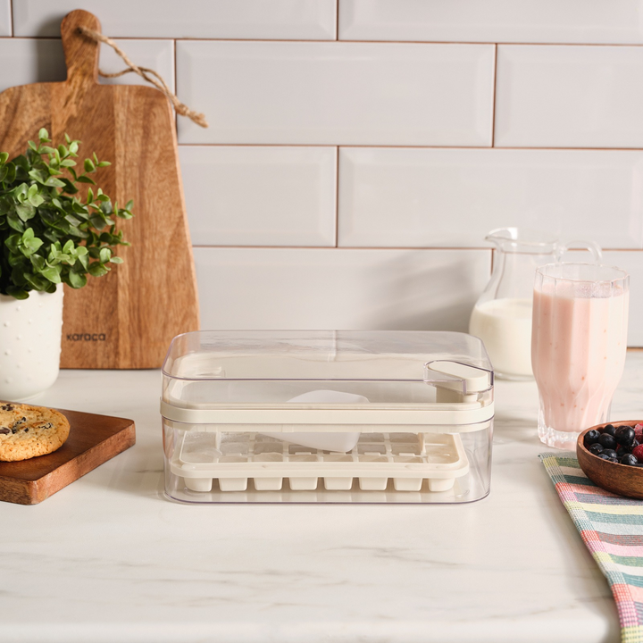 Karaca Crick Crack Harmony Ice Tray with Lid – Grey