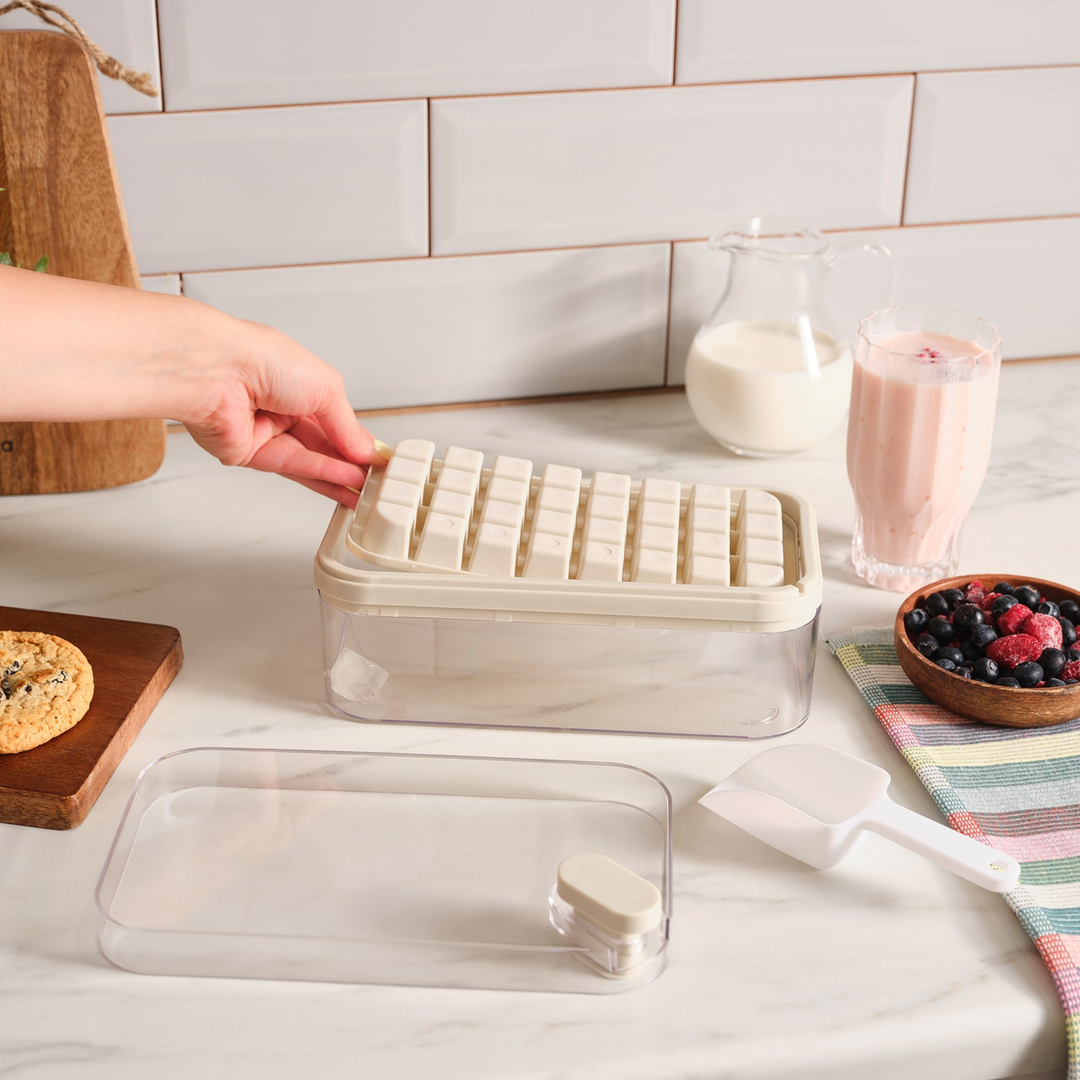 Karaca Crick Crack Harmony Ice Tray with Lid – Grey
