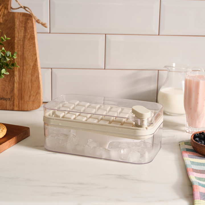 Karaca Crick Crack Harmony Ice Tray with Lid – Grey