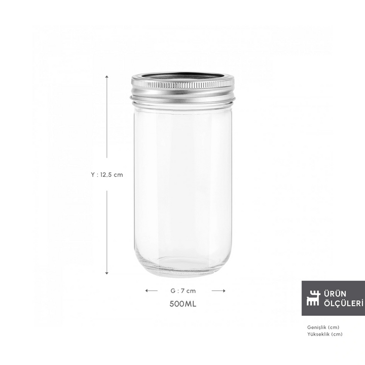 Karaca X Refika Short-Neckless Glass Jar