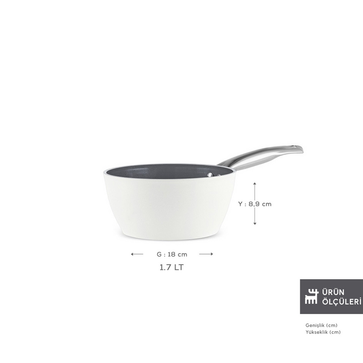 Karaca Swiss Crystal Creamy Metal - 18 Cm