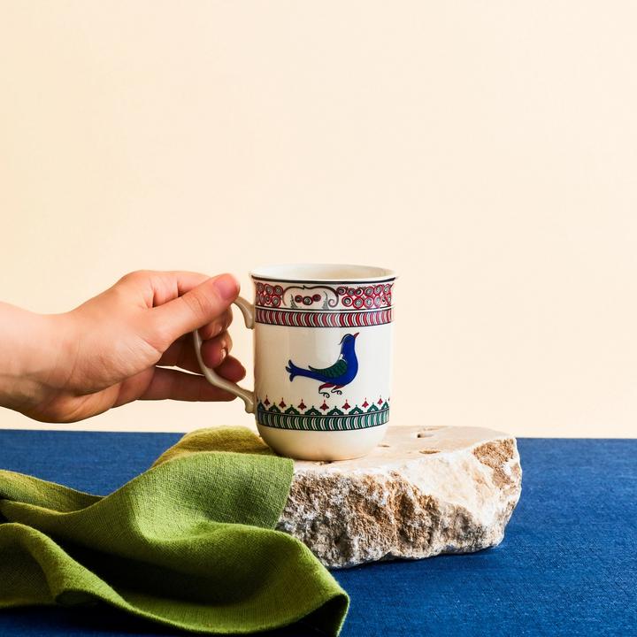 Karaca x Ömür Akkor İznik Bird Mug 340 ml