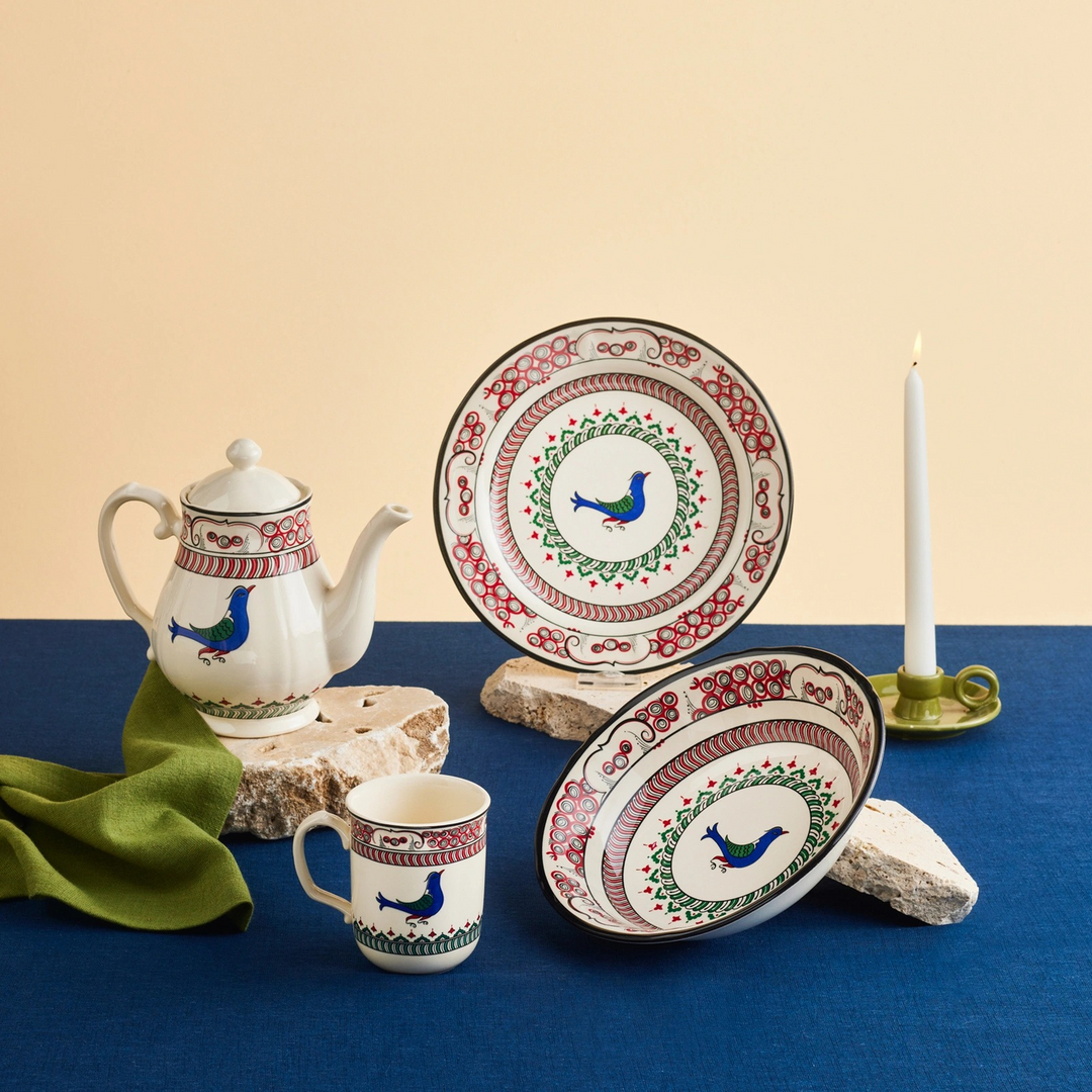 Karaca x Ömür Akkor İznik Bird Mug 340 ml