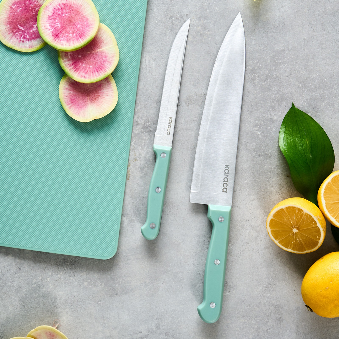 Karaca Sharp 3-in-1 5-Piece Knife Set 25 cm – Mint