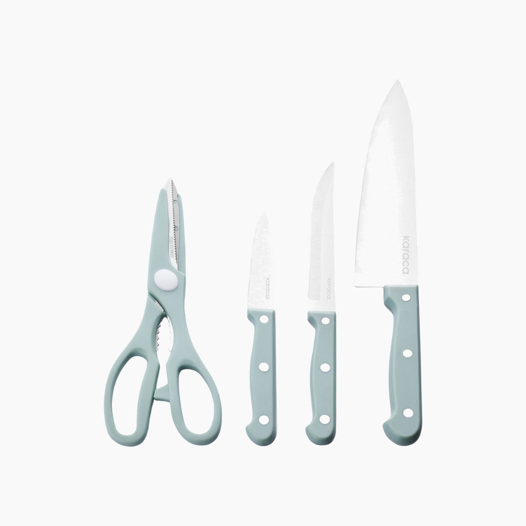 Karaca Sharp 3-in-1 5-Piece Knife Set 25 cm – Mint