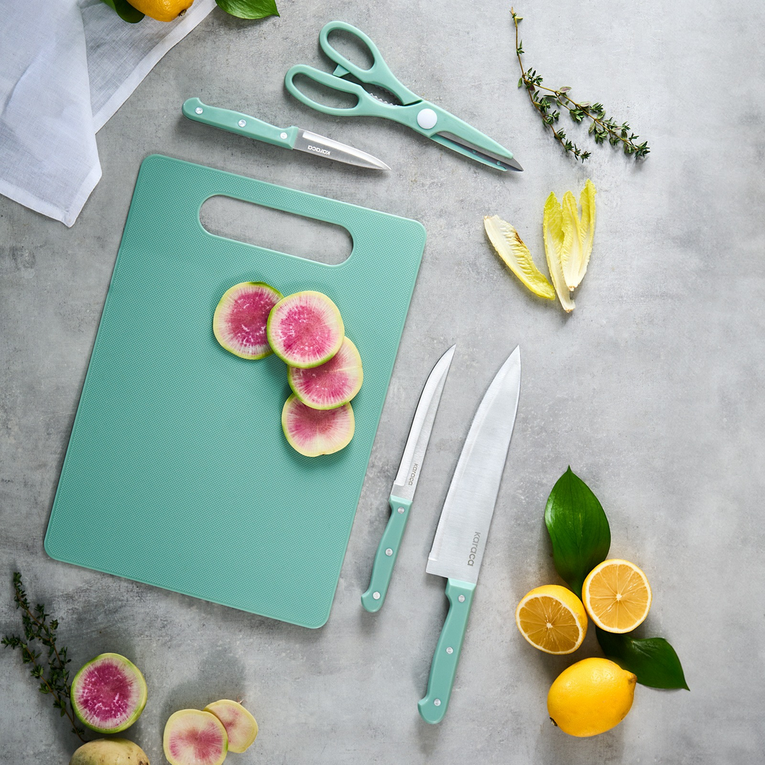 Karaca Sharp 3-in-1 5-Piece Knife Set 25 cm – Mint