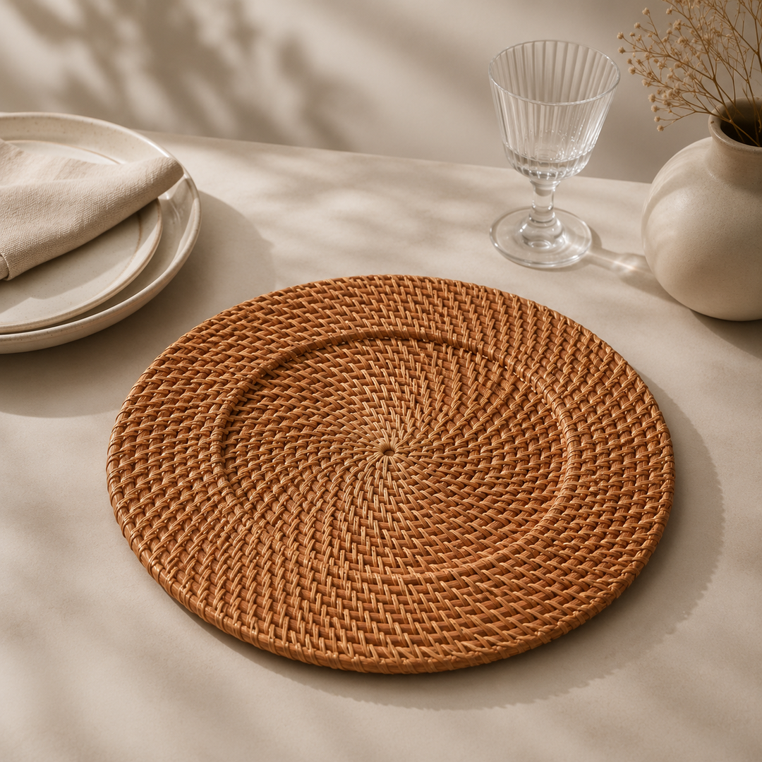 Karaca Veranda Rattan Placemat – Light Brown