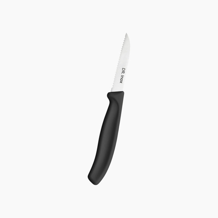 Dr. Inox Serrated Paring Knife 19 cm – Black