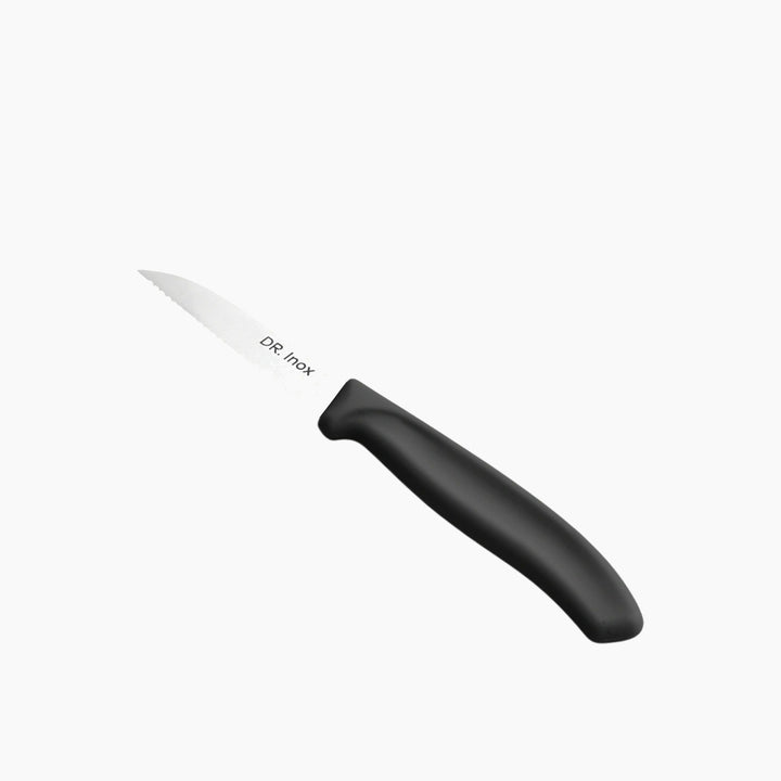 Dr. Inox Serrated Paring Knife 19 cm – Black