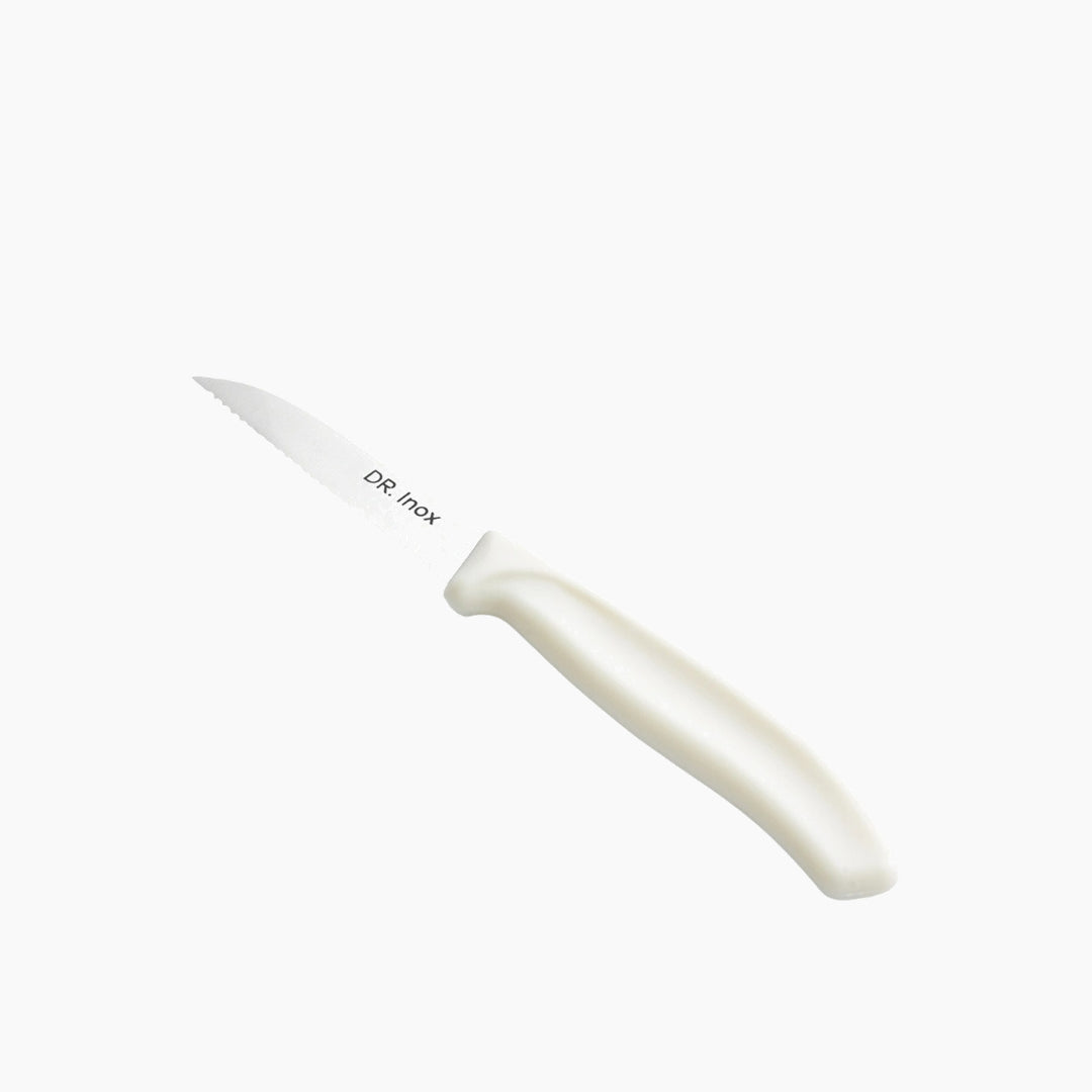 Dr. Inox Serrated Paring Knife 19 cm – Cream