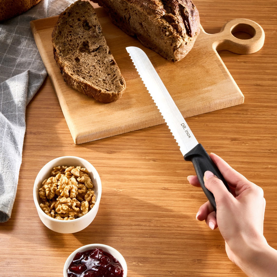 Dr. Inox Bread Knife 32 cm – Black