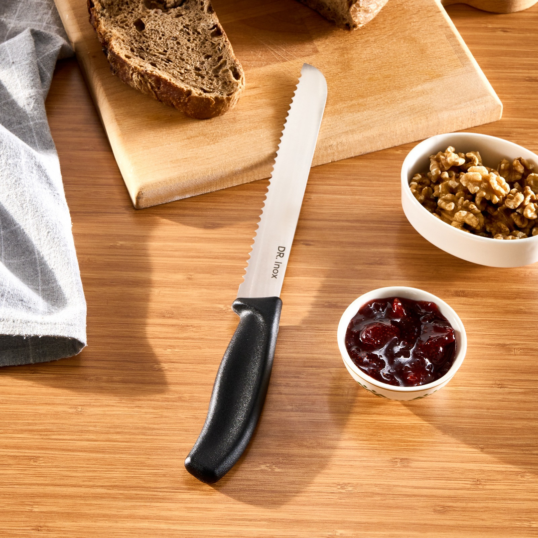 Dr. Inox Bread Knife 32 cm – Black