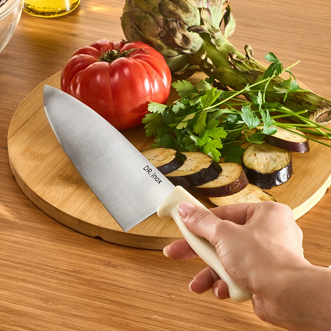 Dr. Inox Chef Knife 33 cm – Cream