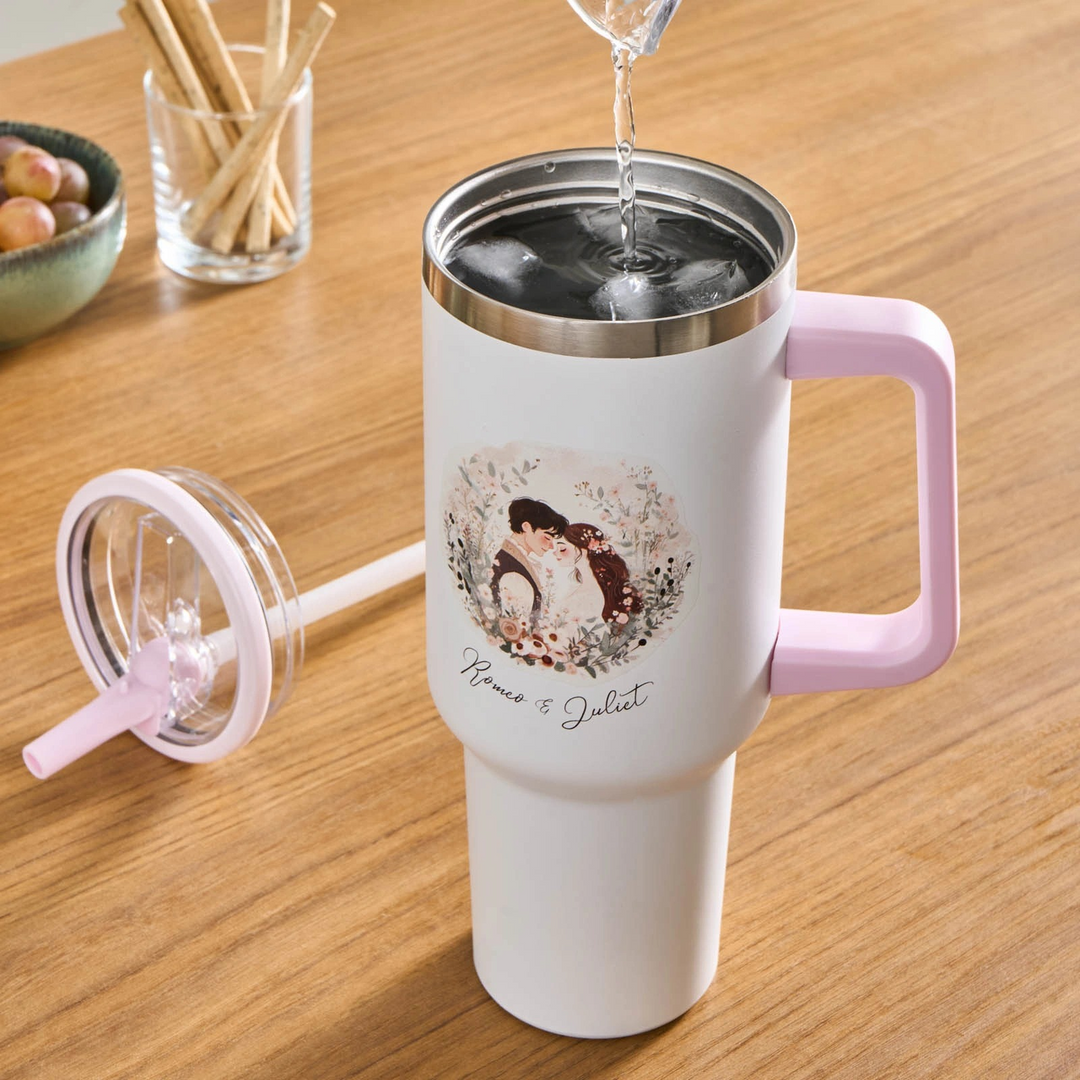 Karaca Star Hero Romeos Stainless Steel Leakproof Thermos 1,150 ml – White