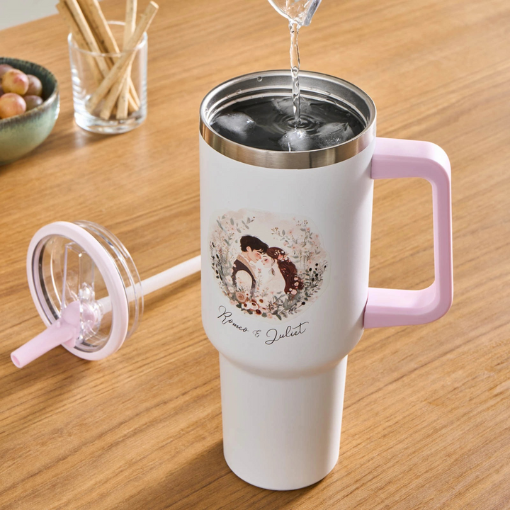 Karaca Star Hero Romeos Stainless Steel Leakproof Thermos 1,150 ml – White