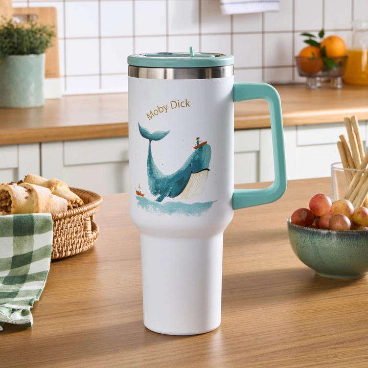 Karaca Star Hero Moby Stainless Steel Leakproof Thermos 1,150 ml – White