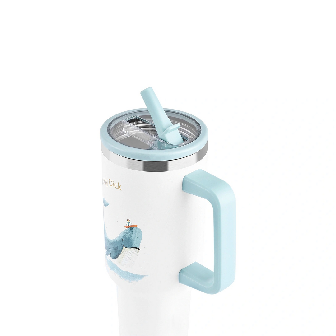 Karaca Star Hero Moby Stainless Steel Leakproof Thermos 1,150 ml – White