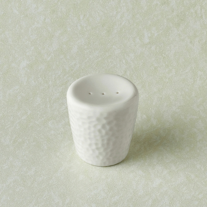 Karaca X Refika Pure White Round Salt Shaker 6 cm