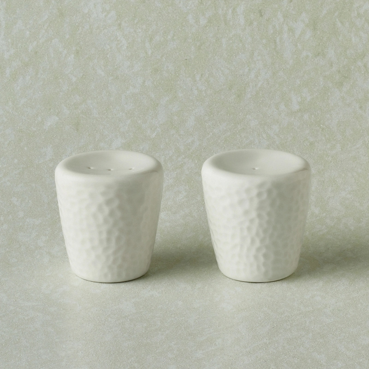 Karaca X Refika Pure White Round Salt Shaker 6 cm