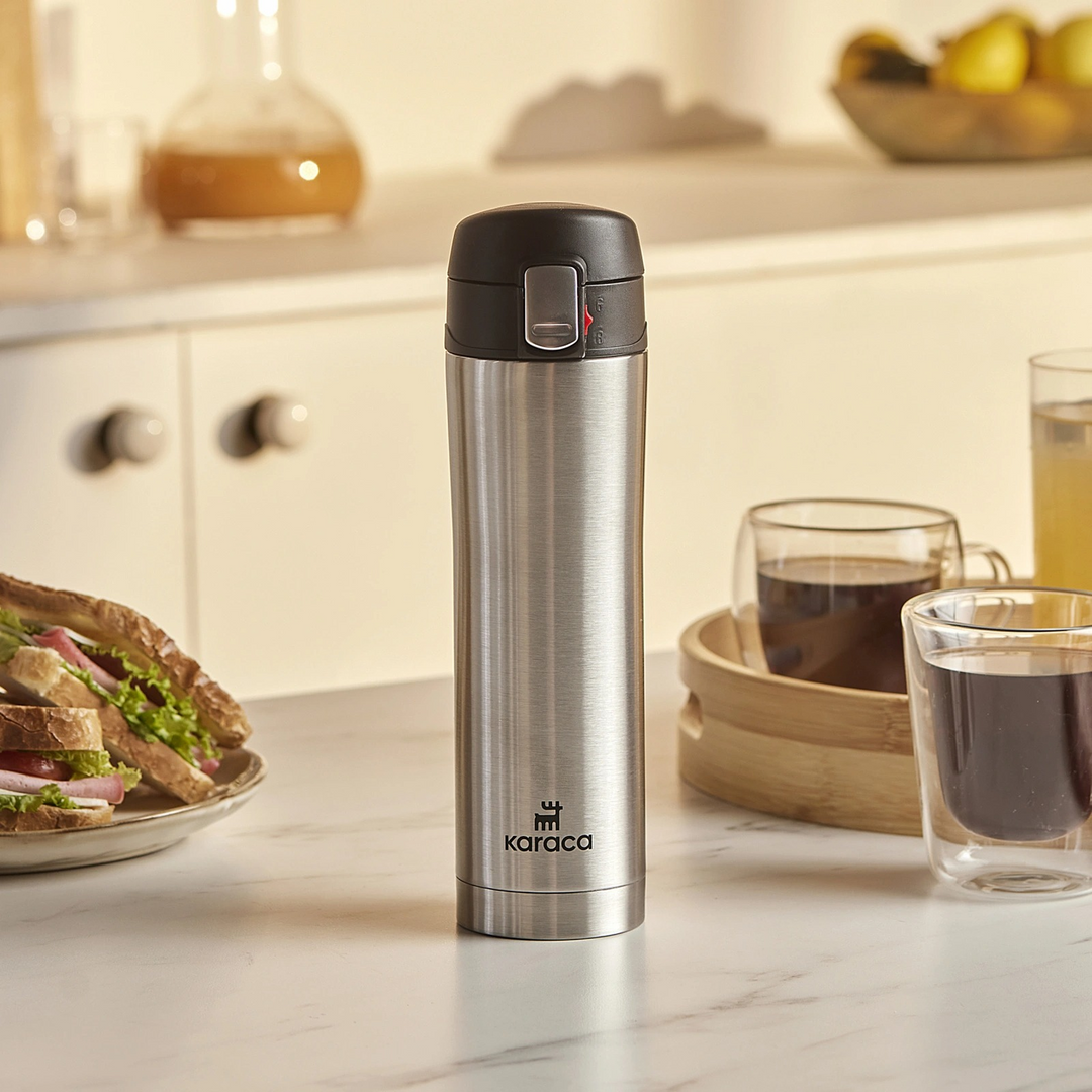 Karaca Pluton Stainless Steel Leakproof Thermos 450 ml – Inox