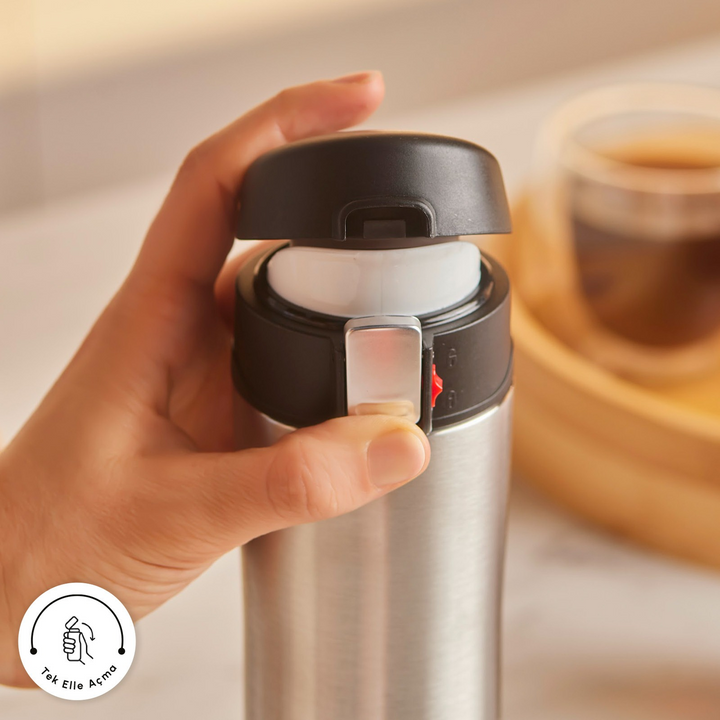Karaca Pluton Stainless Steel Leakproof Thermos 450 ml – Inox
