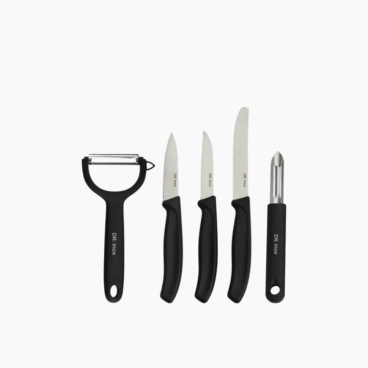 Dr. Inox Forces 5-Piece Knife Set – Black