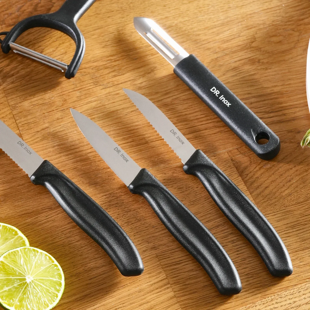 Dr. Inox Forces 5-Piece Knife Set – Black