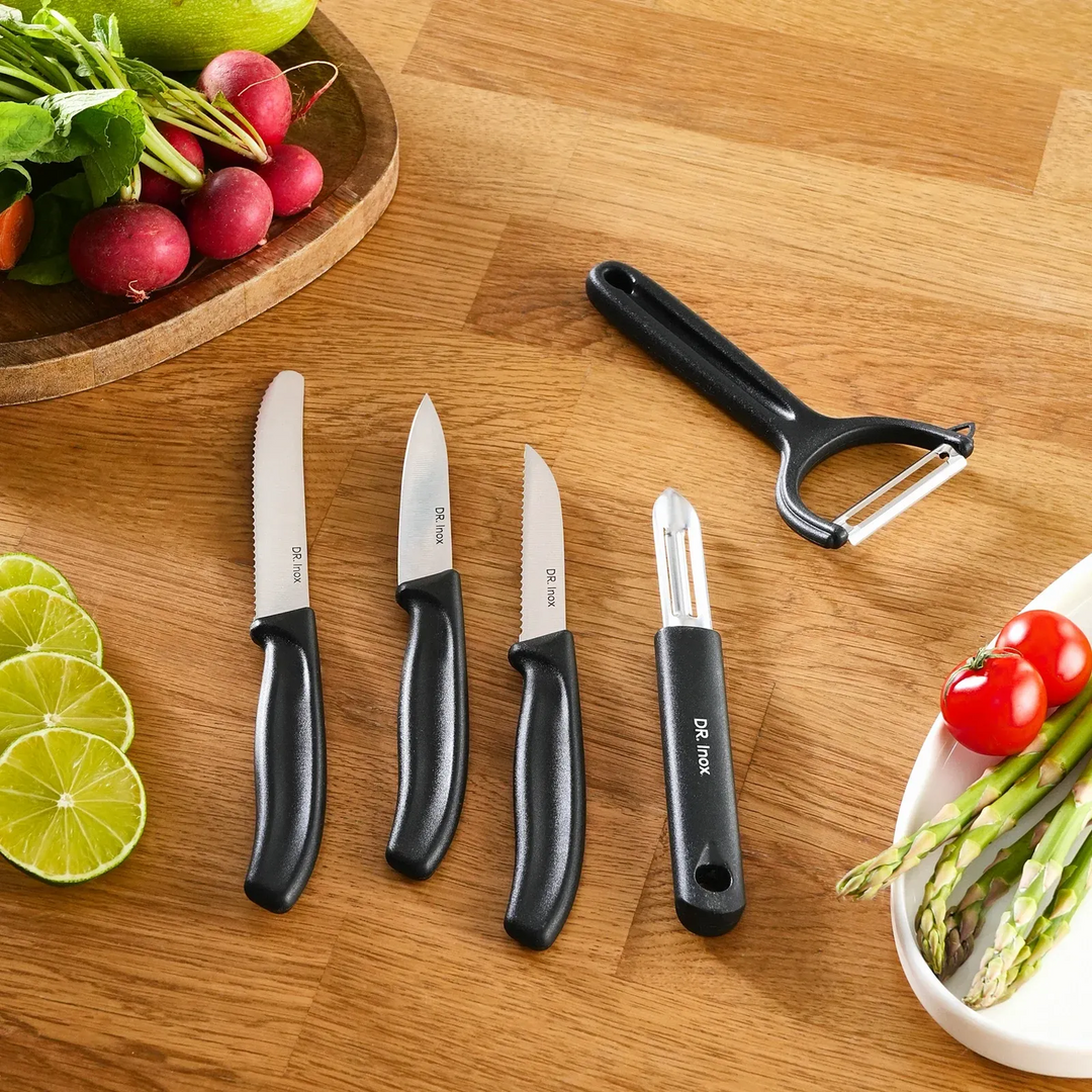 Dr. Inox Forces 5-Piece Knife Set – Black