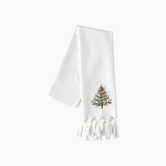 EH Living Fancy Tree Cotton Drying Cloth 30x50 cm White