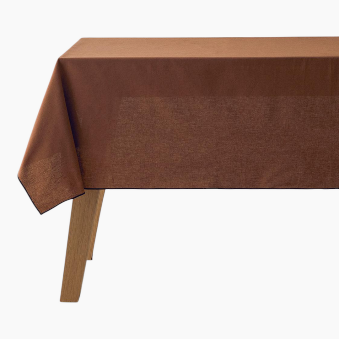 EH Living Modern Linen Cotton Table Cloth 150x220 cm Terracotta