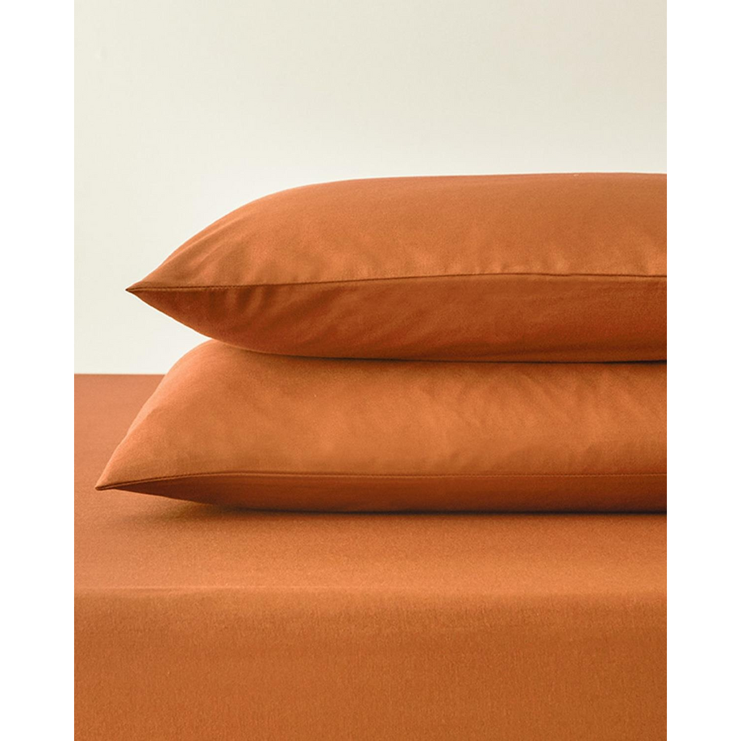 EH Living Plain Cotton Double Size Fitted Sheet Set 160x200 cm