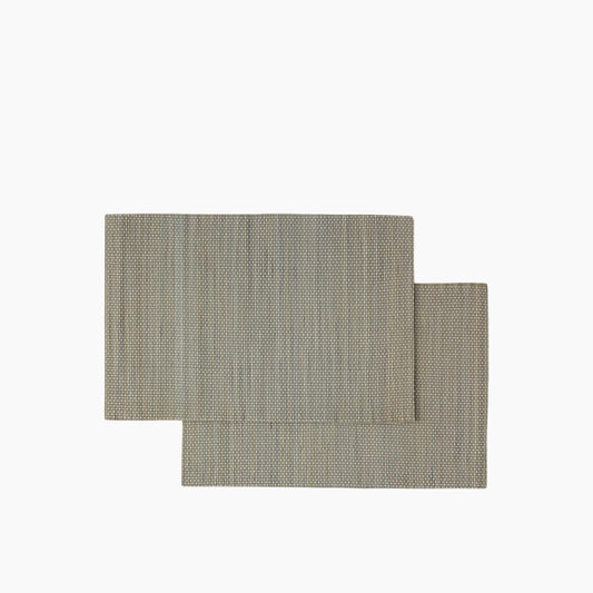 EH Living مفرش طاولة من الخيزران قطعتين 30x45 سم رمادي