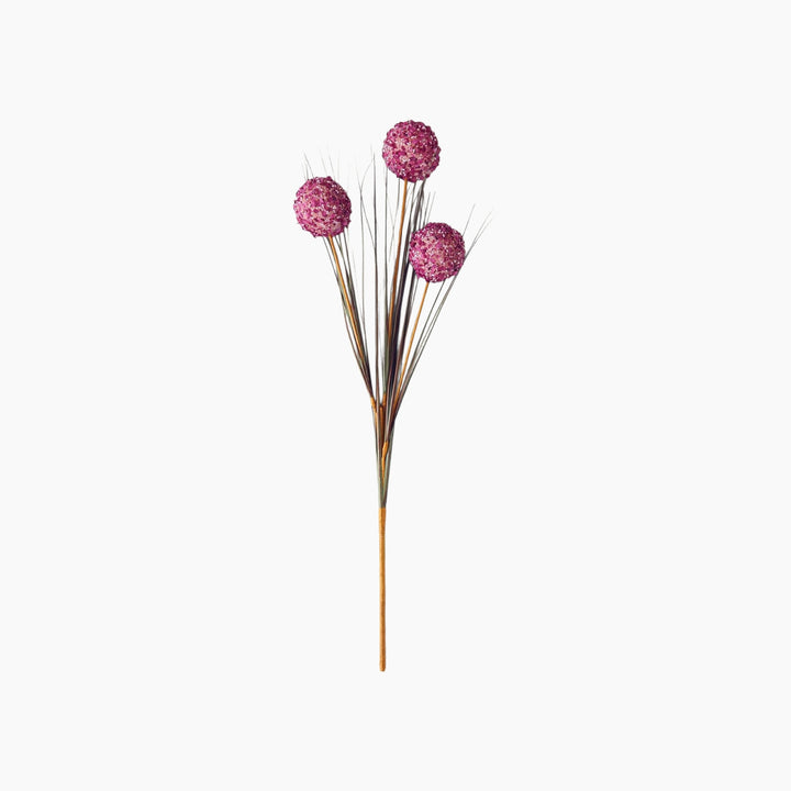 EH Grass Bush Single Branch Artificial Flowe 63 Cm Damson