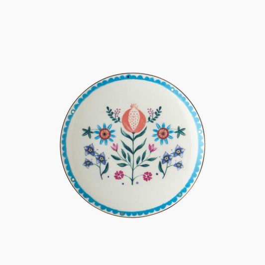 EH Living Carnival Tulip Bone Porcelain Cake Plate 20 cm Colored
